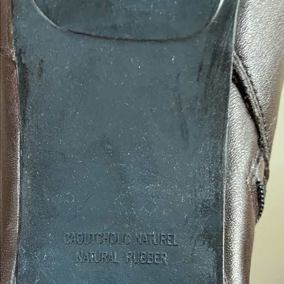 Brown leather ankle boots - Picture 4 of 6